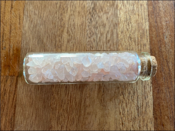 Bottle minerals large Rose Quartz