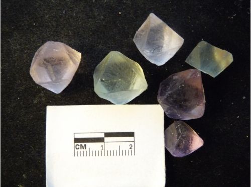 Fluorite crystal light color middle