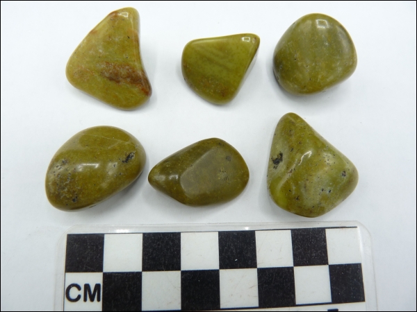 Opal green tumblestone polished small
