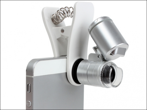 LED Mini microscoop 60x Smartphone
