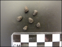 Meteoriet Chelyabinsk klein in loepdoosje