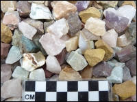 Mineralen mix India ruw voor kleine trommelstenen 1 KG