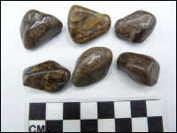 Bronzite tumblestone polished