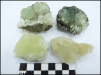 Prehnite crystals middle