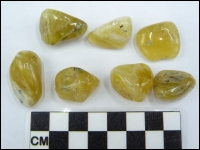 Opal yellow tumbled stone polished small