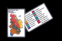 Card Geological map Belgium