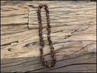 Necklace short Obsidian mahogany